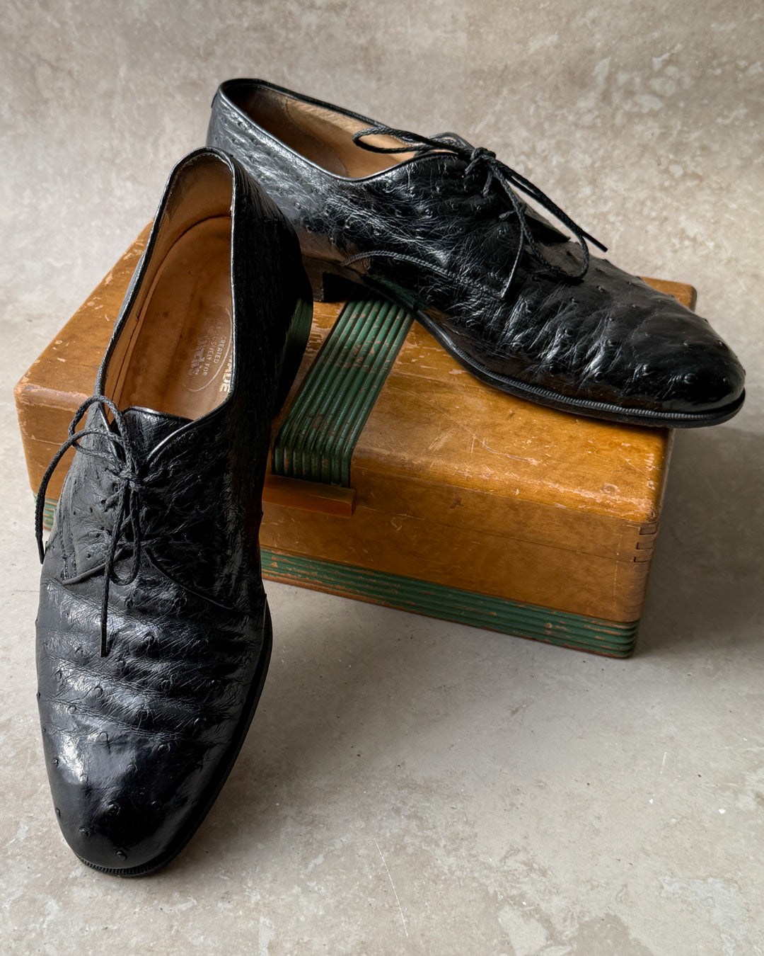 ostrich leather dress shoes Church's Ostrich Oxfords | 10