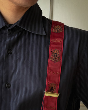 Cole Haan Burgundy Suspenders
