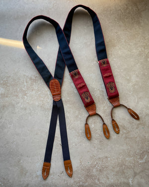 Cole Haan Burgundy Suspenders