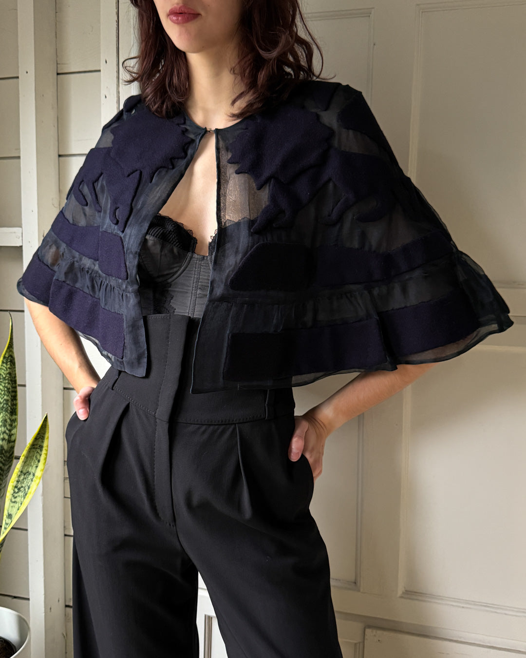 90s Cynthia Rowley Lion Capelet | XS-M