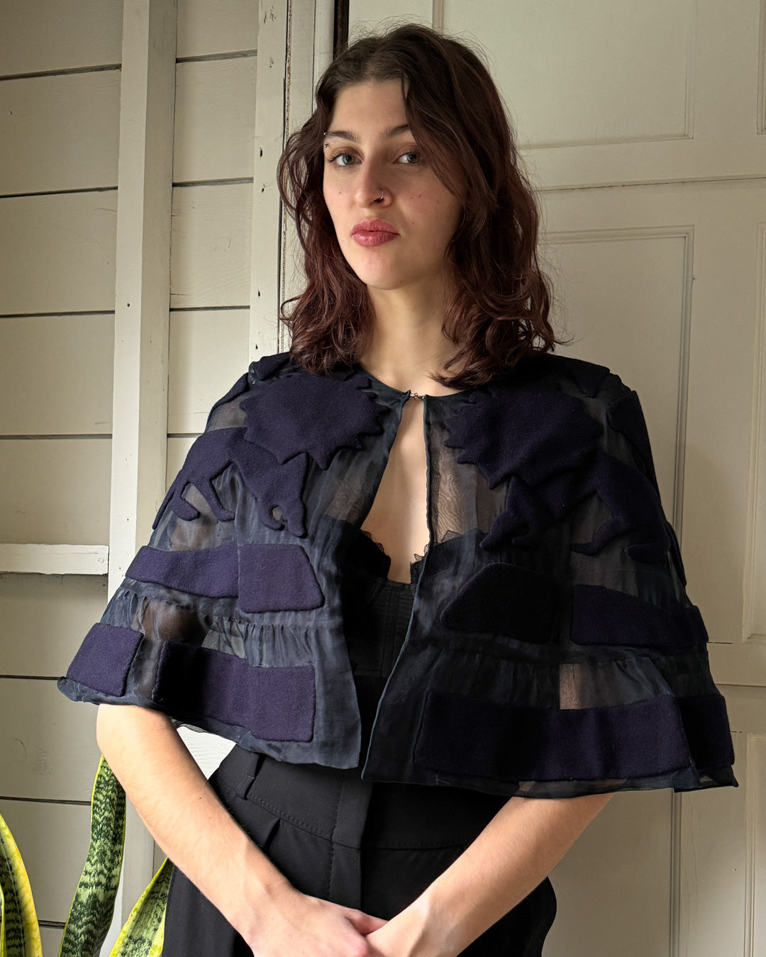 90s Cynthia Rowley Lion Capelet | XS-M