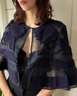 90s Cynthia Rowley Lion Capelet | XS-M