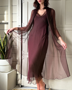 The Danes Silk Chiffon Dress Set | M