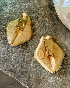 80s Dauplaise Gold Earrings