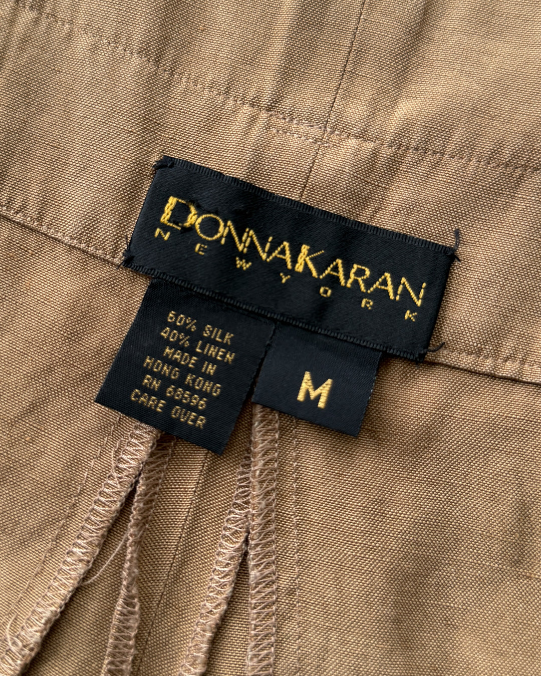 80s Donna Karan Sack Waist Silk Shorts | M