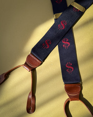 90s $ Sign Suspenders