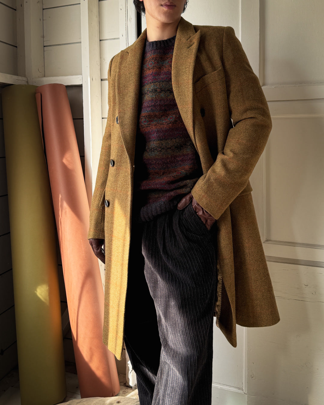 Dries van Noten Plaid Overcoat | M