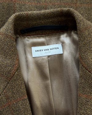 Dries van Noten Plaid Overcoat | M