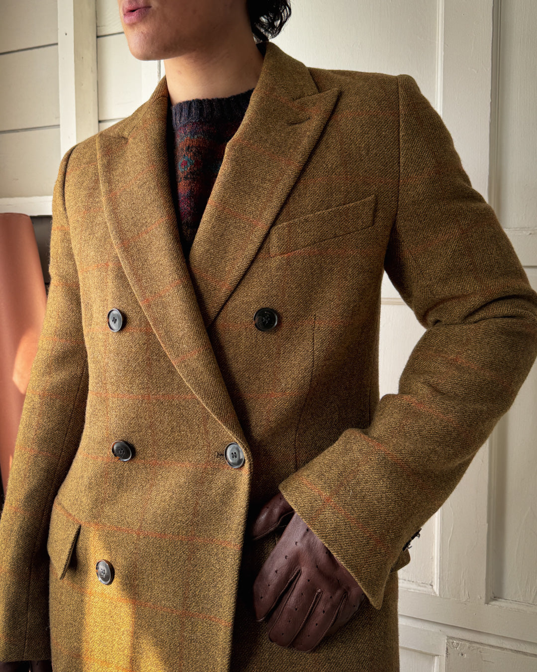Dries van Noten Plaid Overcoat | M