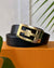 Dunhill Gold Logo Reversible Leather Belt