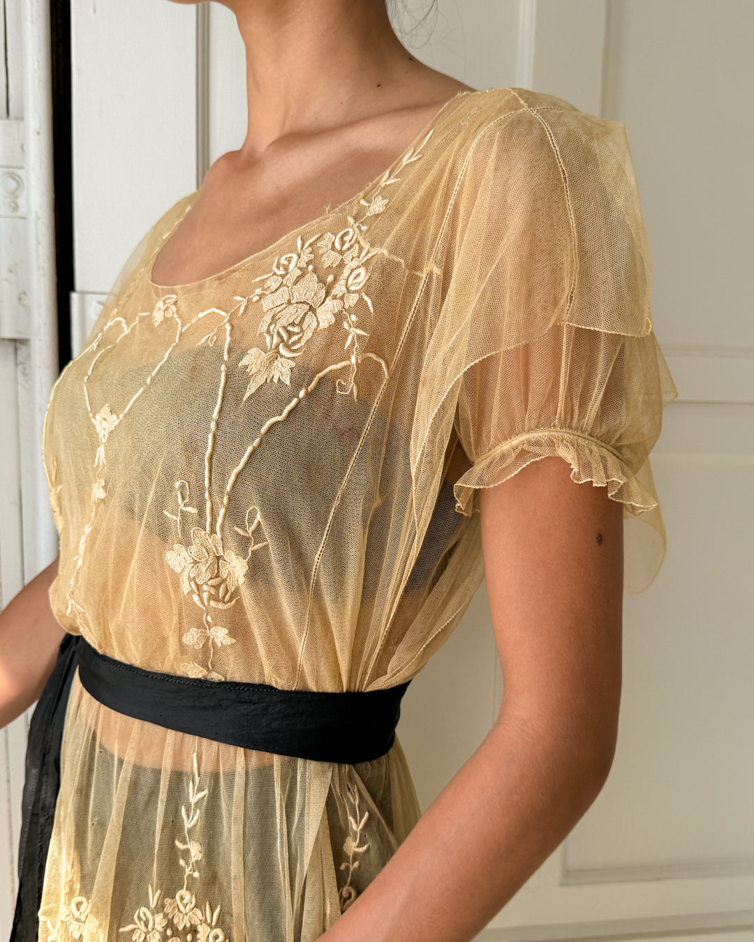 Edwardian Net Lace Dress | S