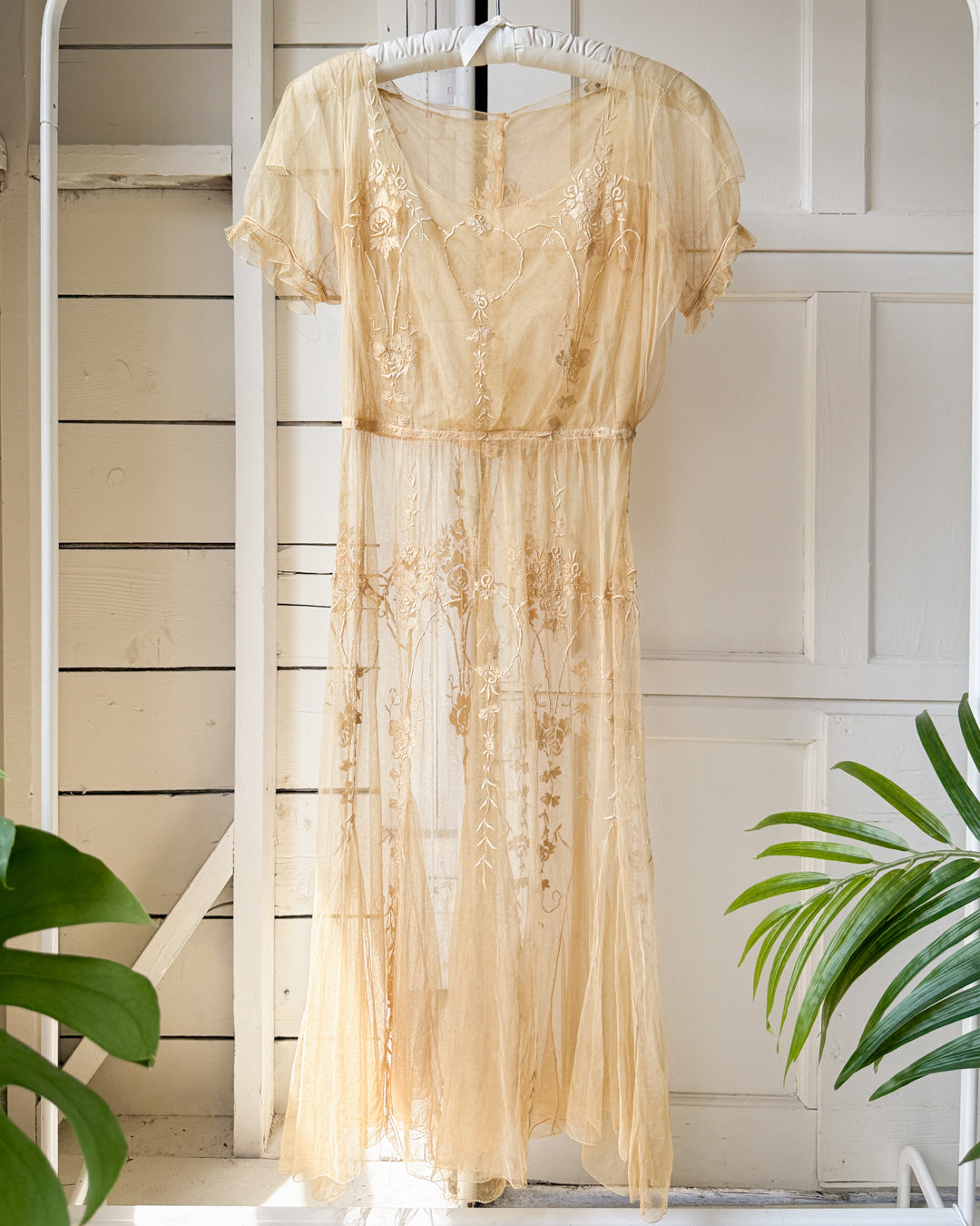 Edwardian Net Lace Dress | S