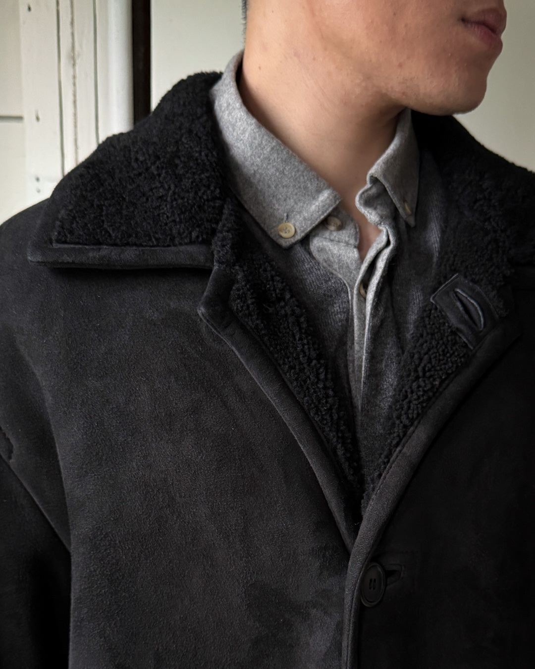 Ermenegildo Zengna Shearling Coat | L