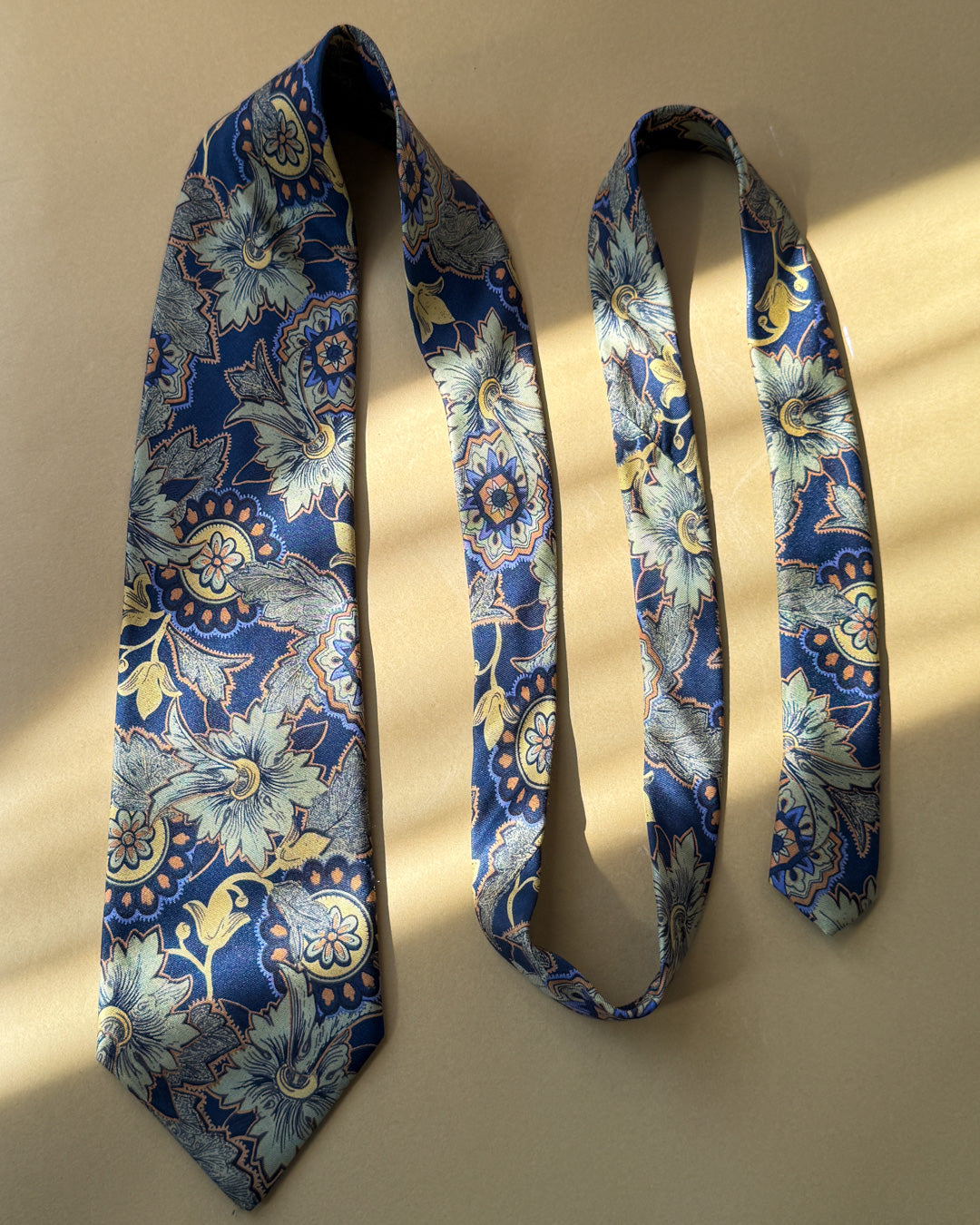 Fendi Green Floral Silk Tie