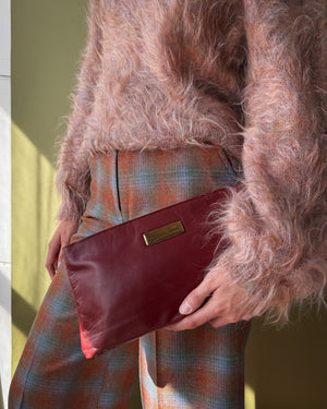 70s Aigner Leather Clutch