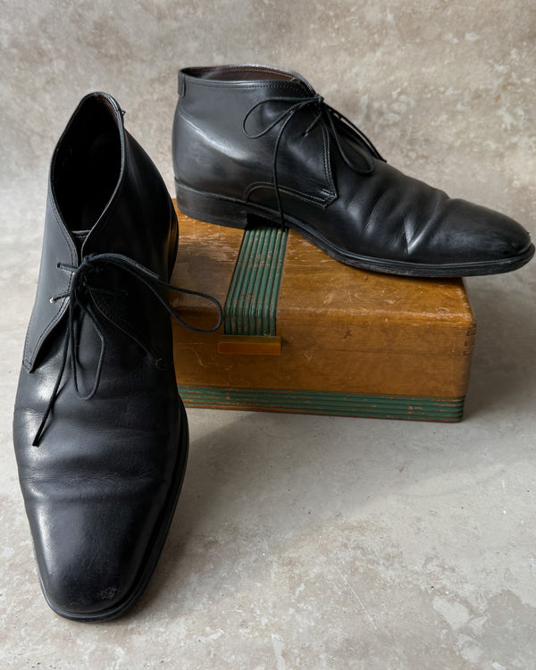 Ferragamo Leather Chukka Boots | 10 - Lucky Vintage display picture 3