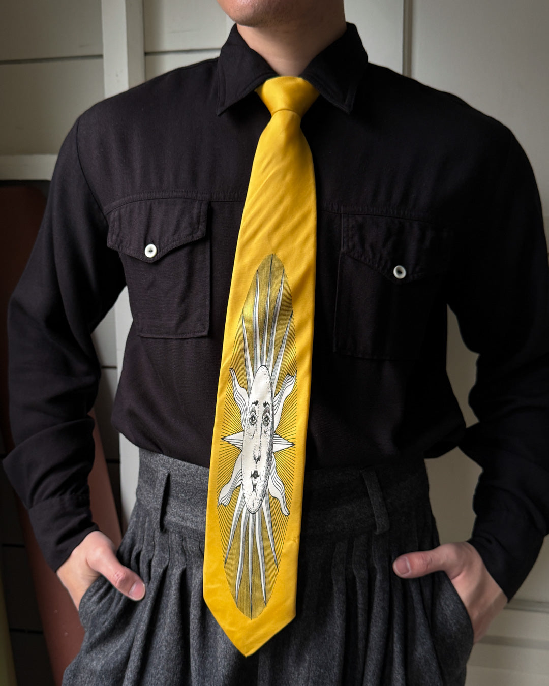 90s Fornasetti Sun Tie