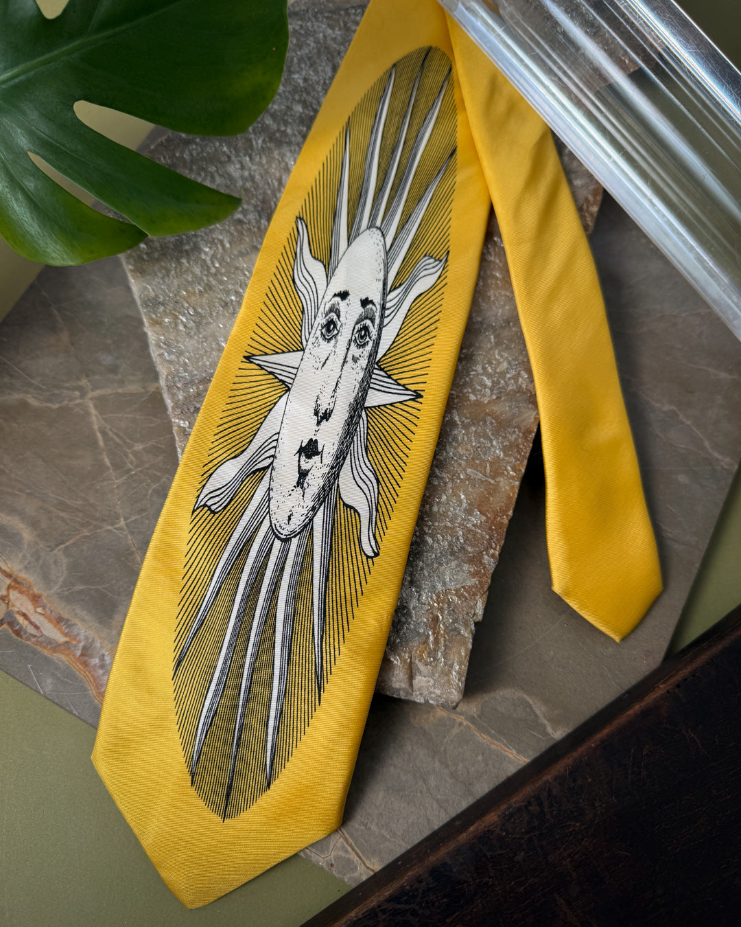90s Fornasetti Sun Tie - Lucky Vintage