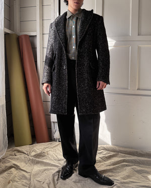 90s Gazzarrini Wool/Silk Coat | M