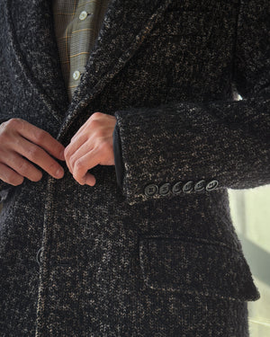 90s Gazzarrini Wool/Silk Coat | M