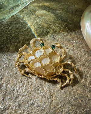 80s Crabby Brooch