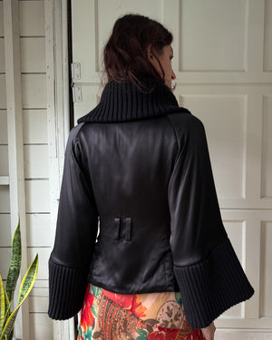 00s Ferre Silk Satin Bomber | S-M