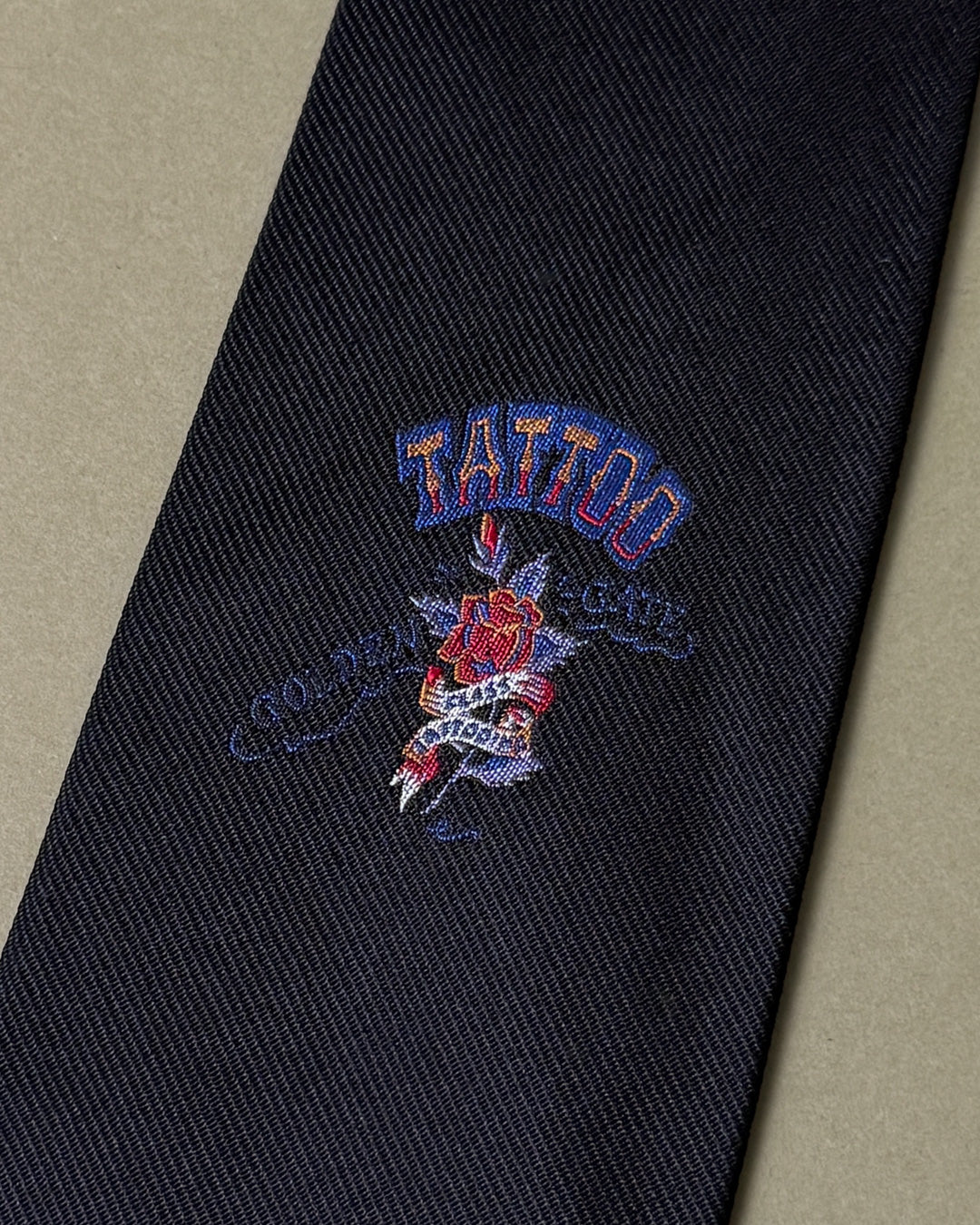 90s Ferre Silk Tattoo Tie