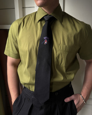 90s Ferre Silk Tattoo Tie