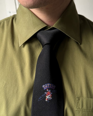 90s Ferre Silk Tattoo Tie