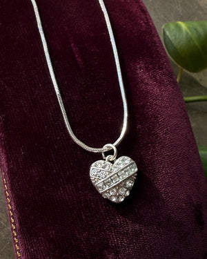 Givenchy Crystal Heart Necklace