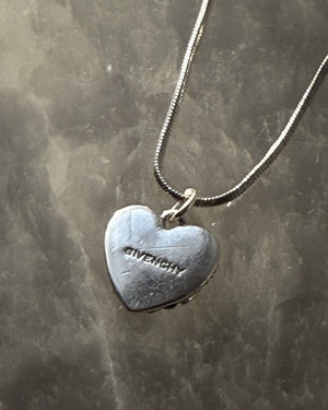 Givenchy Crystal Heart Necklace