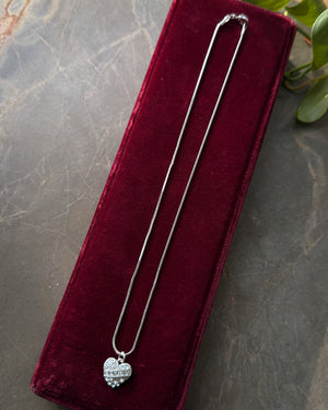 Givenchy Crystal Heart Necklace