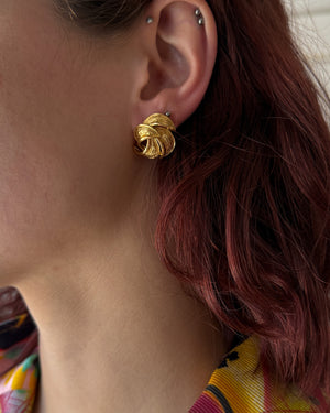 Givenchy Gold Cluster Earrings