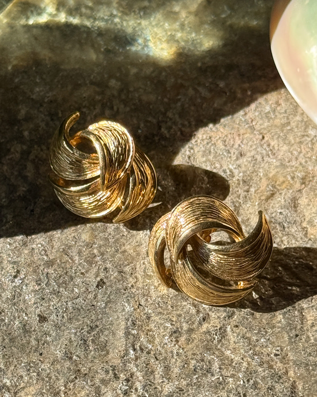 Givenchy Gold Cluster Earrings