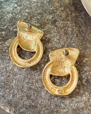 Givenchy Polished Gold Earrings