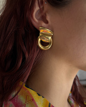 Givenchy Polished Gold Earrings