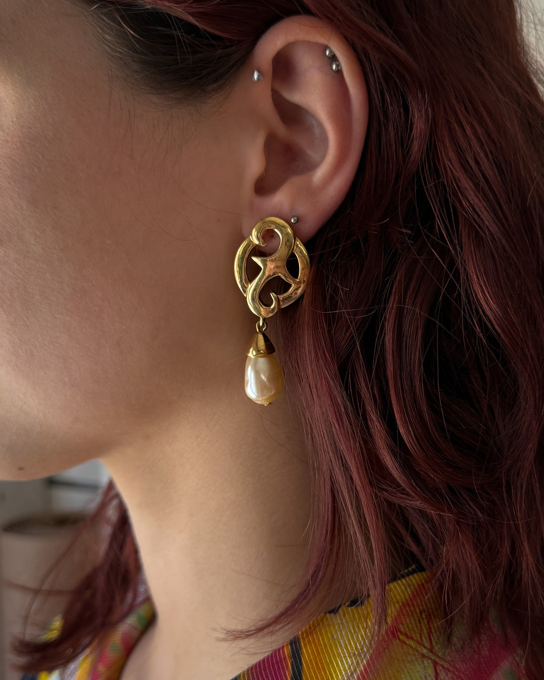 Givenchy Pearl Drop Earrings