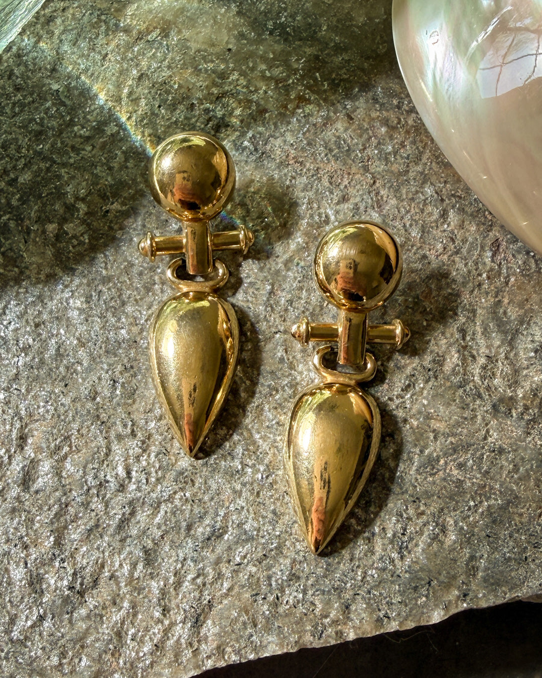 Givenchy Gold Teardrop Earrings