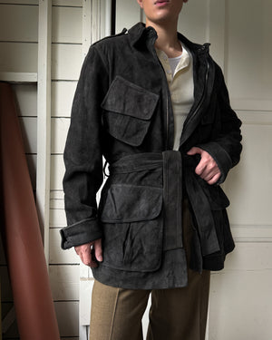 00s Gucci Suede Jacket | M-L