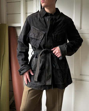 00s Gucci Suede Jacket | M-L