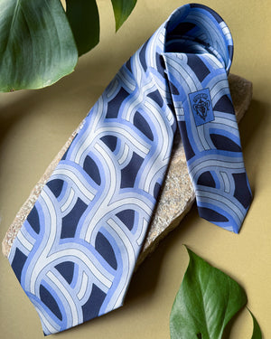 Gucci Blue Silk Tie