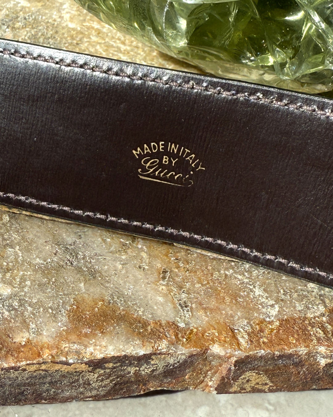 Gucci Brown Leather Belt