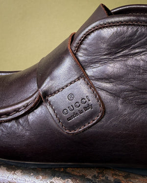 Gucci Brown Leather Ankle Boots | 7