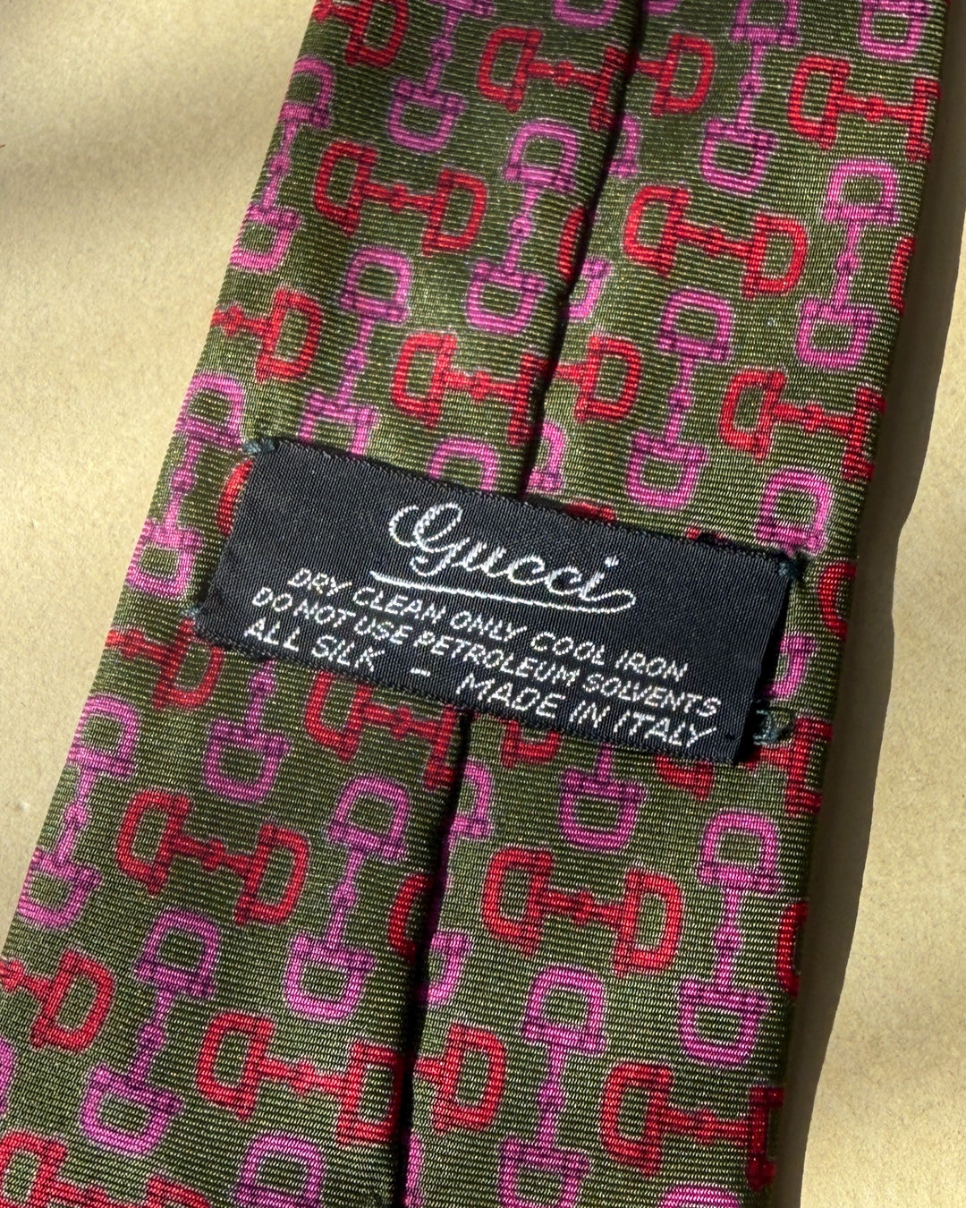 Gucci Horsebit Silk Tie