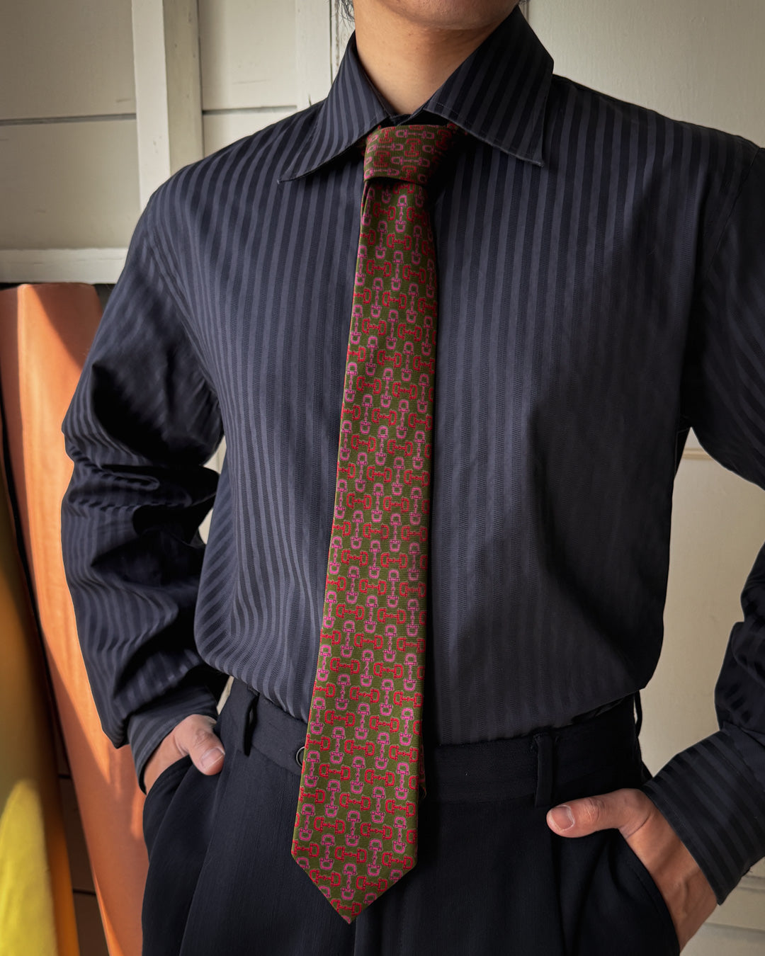 Gucci Horsebit Silk Tie