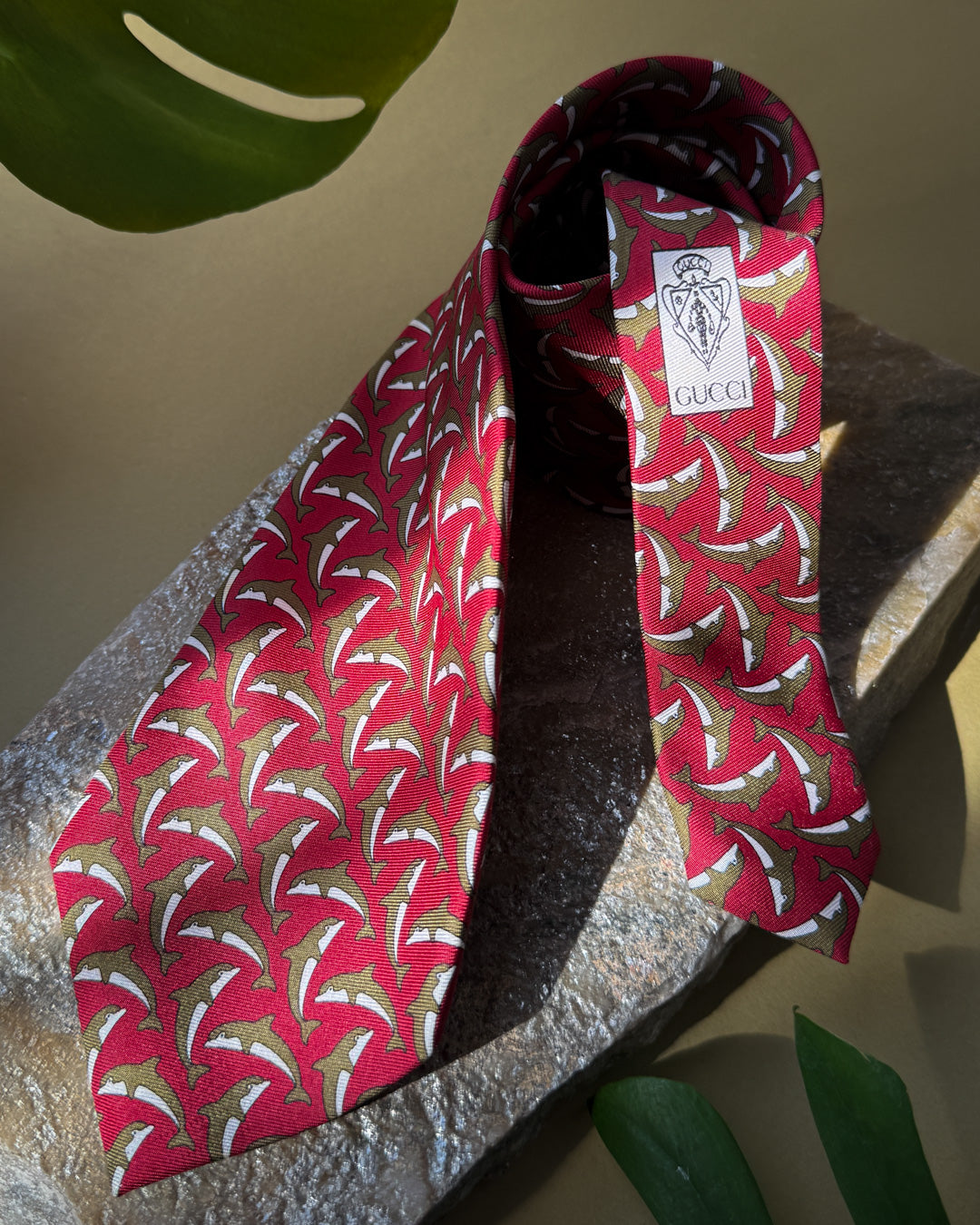 Gucci Dolphins Silk Tie