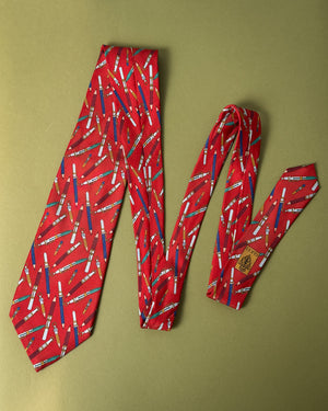 Gucci Writing Instruments Silk Tie