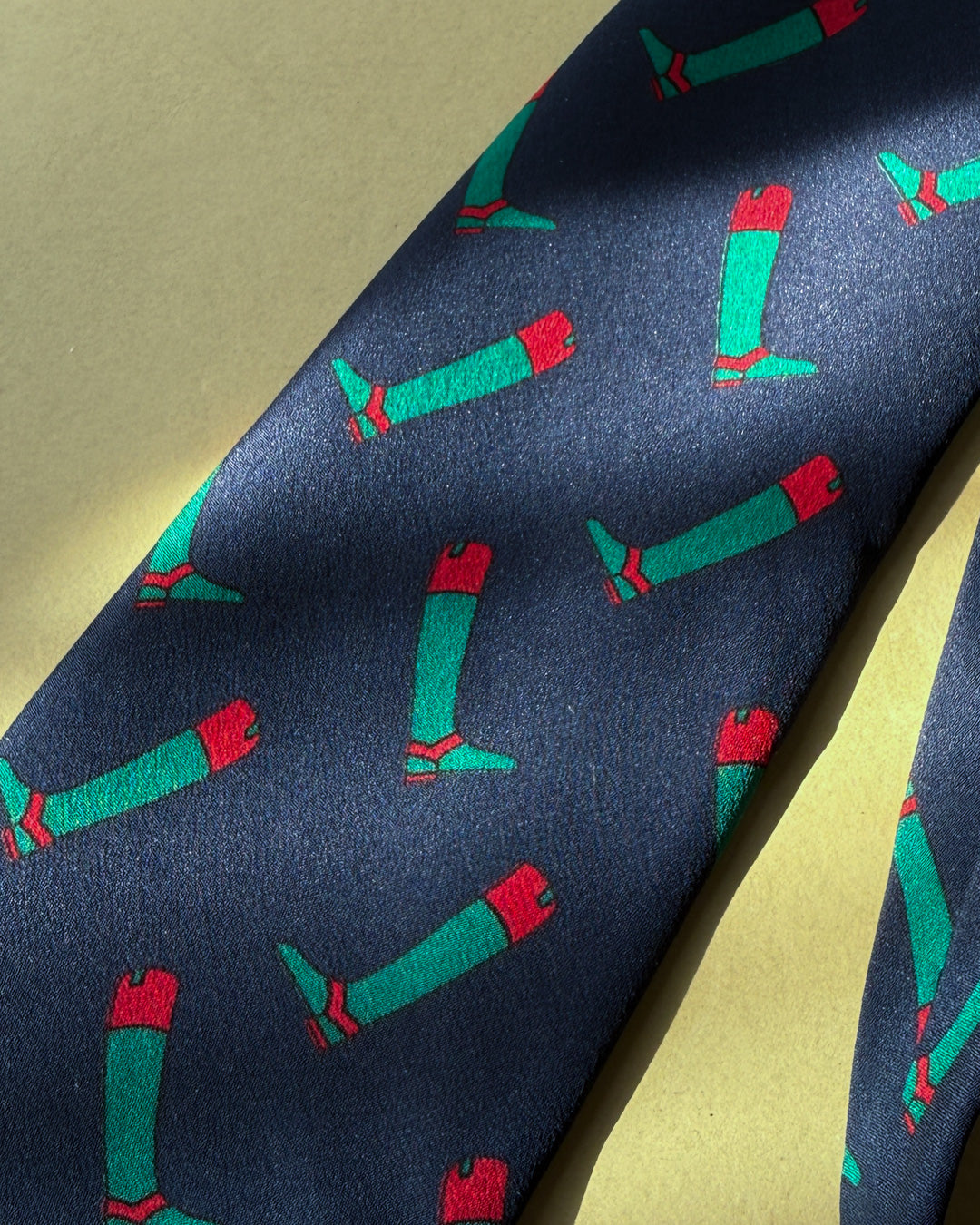 Gucci Riding Boots Silk Tie