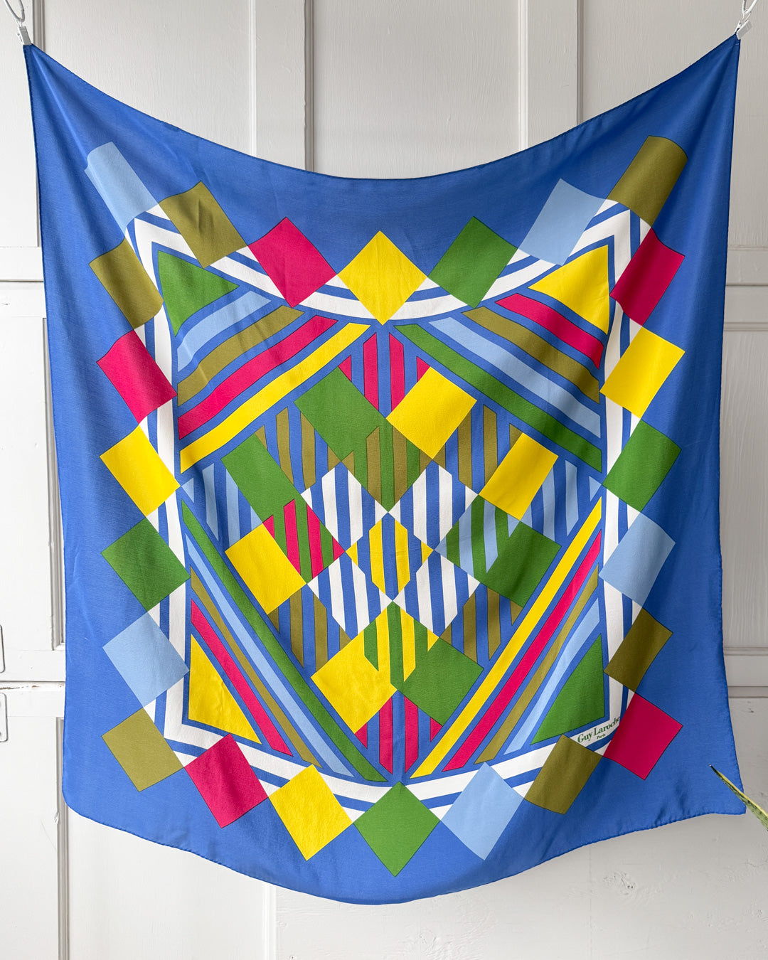 80s Guy Laroche Silk Scarf