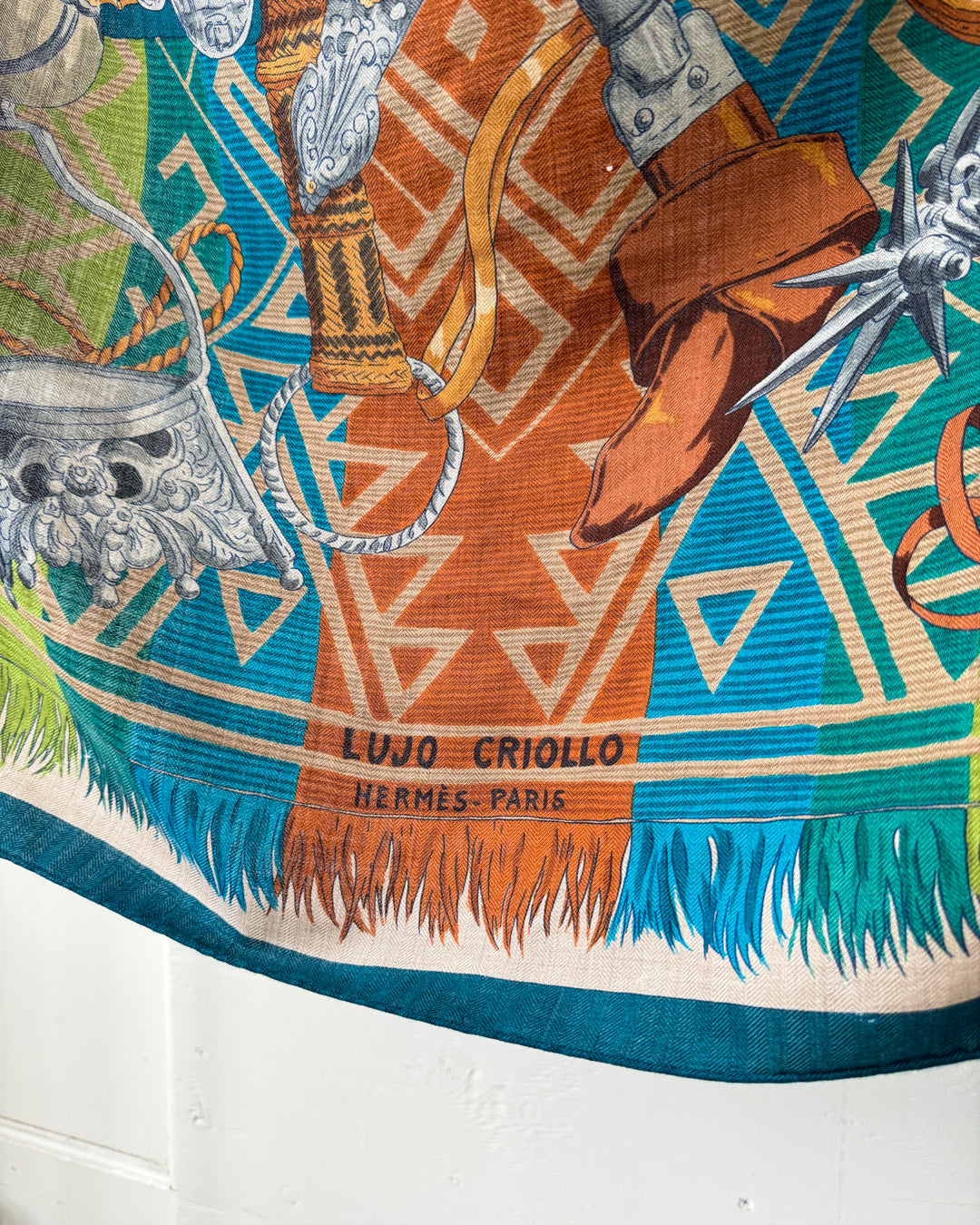 Hermès Lujo Criollo Cashmere Silk Shawl